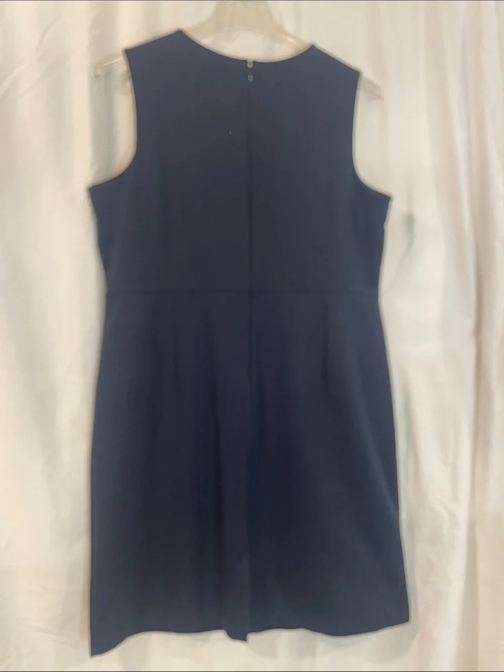 Lands' End NEW 18 Navy Blue Sleeveless Sheath Dress  Pockets New Without Tags